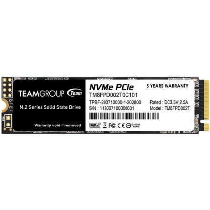 SSD M.2 PCIe 2TO GEN3X4 TEAMGROUP MP33 PRO NVME 1.3