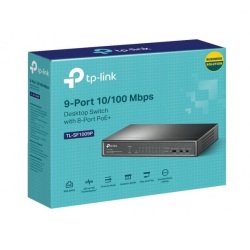 SWITCH 8 PORTS TP-LINK TL-SF1009P 10/100MBPS 8 PORTS PoE+