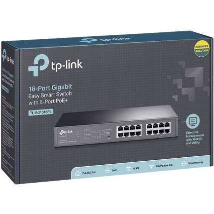 SWITCH TP-LINK TL-SG1016PE 16 PORTS GIGABIT PoE 8PORTS PoE+