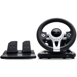 VOLANT FILAIRE RACE WHEEL PRO2 GAMING STEERING WHEEL AND PEDALS SET – Image 3