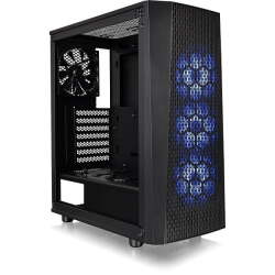 BOITIER THERMALTAKE ATX VERSA J24 TG BLACK TEMPERED GLASS RGB EDITION