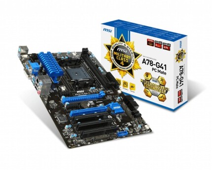 AMD SOCKET FM2+ CHIPSET A78 MSI A78-G41 PC MATE ATX VGA INT