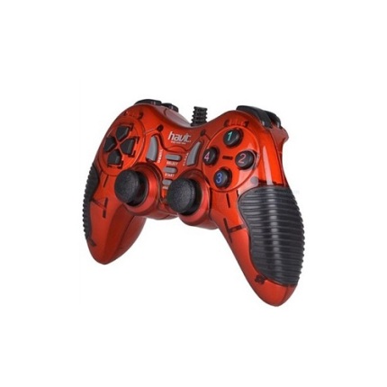 Havit Manette De Jeu Sans Fil Pour Pc/Ps2/Ps3 Havit HV-G89W - ROUGE