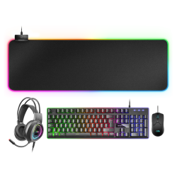 COMBO GAMING MARS Clavier-Souris-Tapis-Casque MCPEX