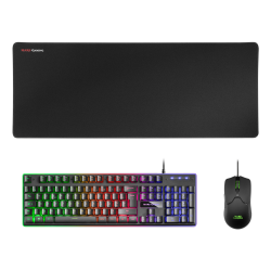 COMBO MARS GAMING 3 in 1 Clavier - Souris- Tapis MCPX