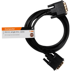 Cable DVI-D VIVANCO 26795 PS B/CK76 1.8M Plaqué OR – Image 2