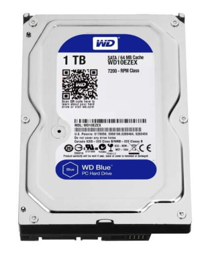 DISQUE DUR WD BLUE 3.5 1TB 7200 tr/min