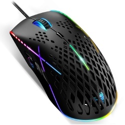 Spirit of Gamer Xpert-M100 Souris filaire pour gamer - droitier - capteur optique 12400 dpi - 8 boutons programmables - rétroéclairage RGB