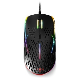 Spirit of Gamer Xpert-M100 Souris filaire pour gamer - droitier - capteur optique 12400 dpi - 8 boutons programmables - rétroéclairage RGB – Image 2