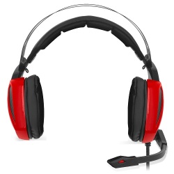 Spirit of Gamer Xpert-H100 Red Edition Casque-micro pour gamer son surround 7.1 virtuel et rétro-éclairage rouge (USB / PC) – Image 2