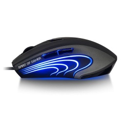 Spirit of Gamer XPert-M5 SOURIS FILAIRE POUR GAMER - DROITIER - CAPTEUR 6000 DPI - 9 BOUTONS PROGRAMMABLES - RÉTRO-ÉCLAIRAGE BLEU - POIDS AJUSTABLE – Image 4