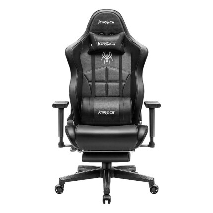 Chaise gaming Kirogi 2076 Noir avec Repose-Pieds