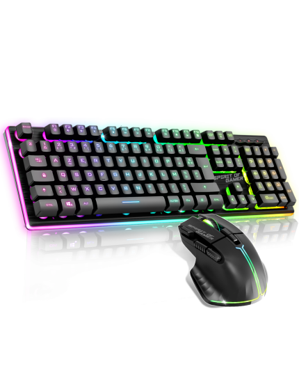 SPIRIT OF GAMER RGB ULTIMATE MK600 CLAVIER+SOURIS+TAPIS DARK