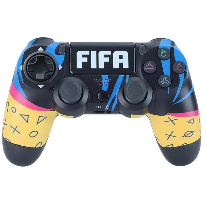 fifa-blue-manette-de-jeu-sans-fil-bluetooth-pour Dualshock 4 MANETTE SANS FIL SONY PLAYSTATION PS4 FIFA COULEURS – Image 1