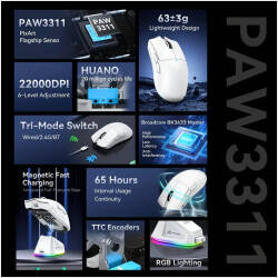 ATTACK SHARK X11 Wireless Gaming Mouse with Charging Dock – Image 4