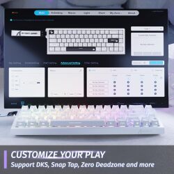 ATTACK SHARK X68 HE 8000Hz Rapid Trigger Keyboard – Image 6