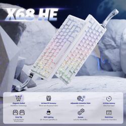 ATTACK SHARK X68 HE 8000Hz Rapid Trigger Keyboard – Image 2